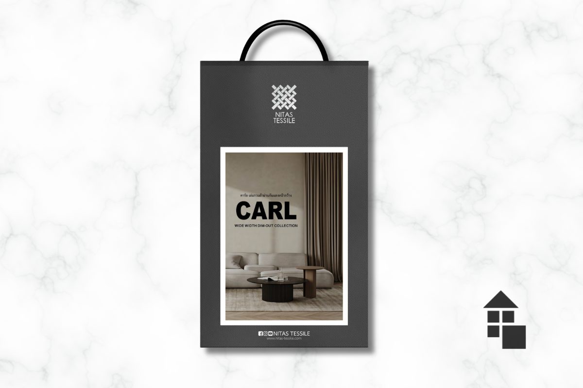 แคตตาล็อกผ้าทำม่านหน้ากว้าง Dimout คอลเลคชั่น CARL จากแบรนด์ Nitas Tessile