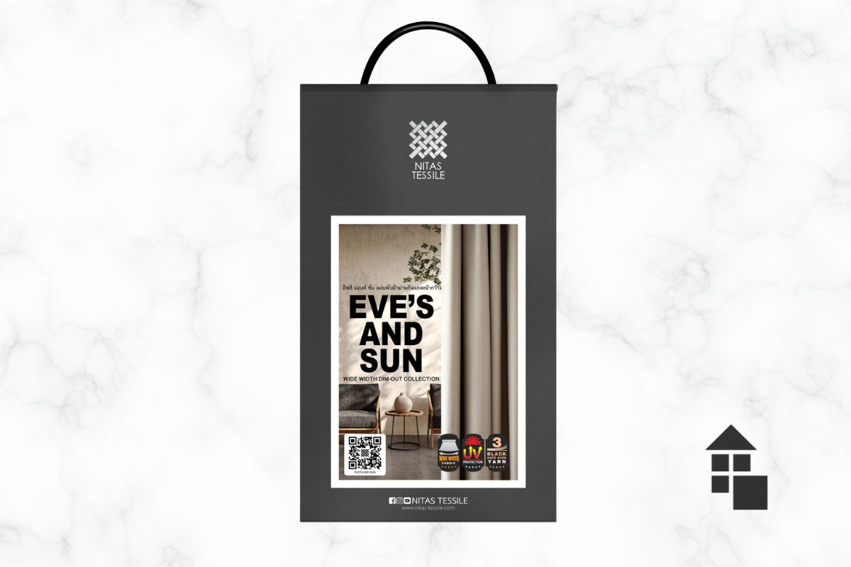 แคตตาล็อกผ้า Dimout หน้ากว้างคอลเลคชั่น EVE'S AND SUN จาก Nitas Tessile ป้องกันรังสี UV