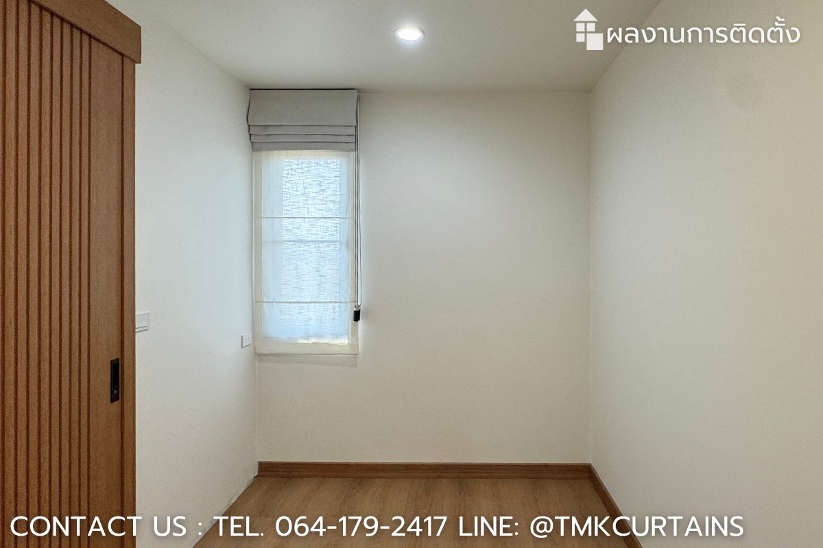 ติดตั้งม่านพับ (Roman Blinds) ดีไซน์เรียบหรู ประหยัดพื้นที่