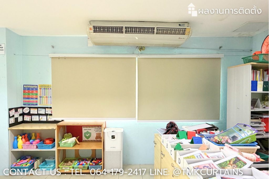 Safety first with fire-retardant roller blinds for children's learning area - ม่านม้วนกันลามไฟ ปลอดภัยสูงสุดสำหรับพื้นที่การเรียนรู้ของเด็กๆ